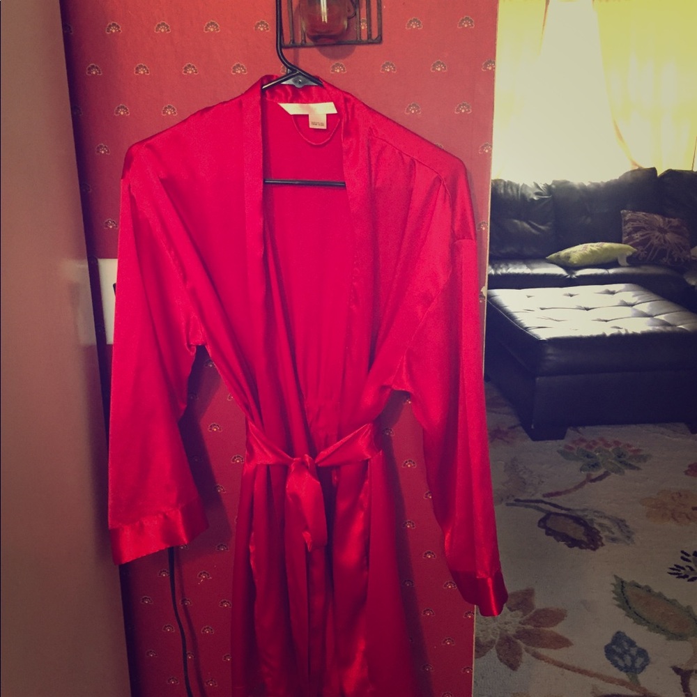 Silk bathrobe